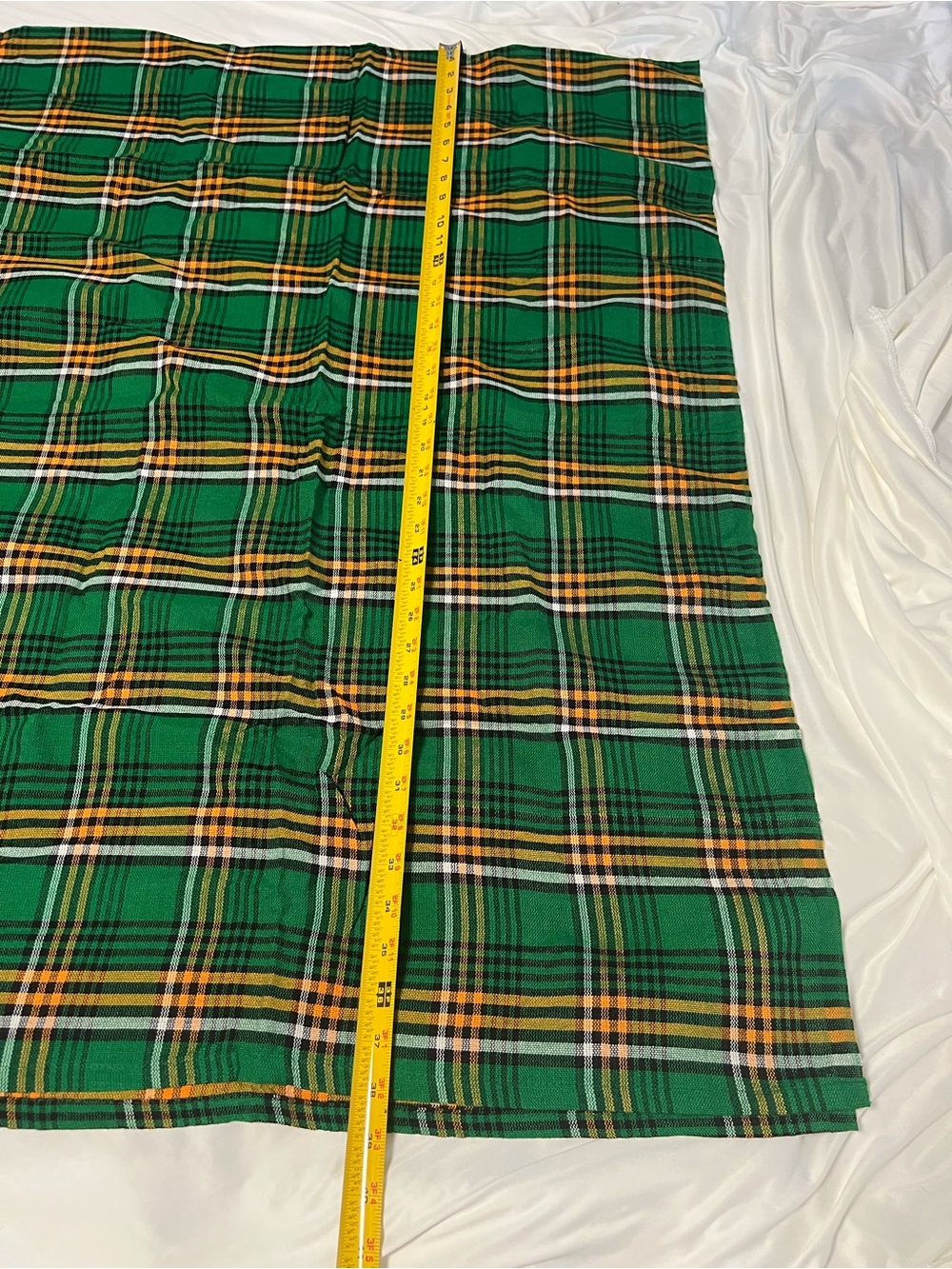Green Plaid shawl scarf